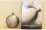 Titanium Round Flask by Snow Peak Curved 198ml T-015 Titanium Round Flask by Snow Peak Curved 198ml T-015