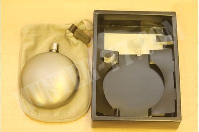 Titanium Round Flask by Snow Peak Curved 198ml T-015-foto4