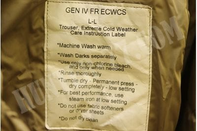 GEN IV L7 Parka Trouser FIRE RESISTANT Tan Level 7 Extreme Cold Weather -foto47