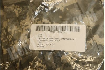 GEN III ECWCS LEVEL V ACUPAT SOFT SHELL COLD WEATHER TROUSERS L5 -foto5
