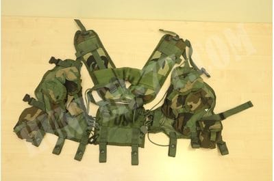 US ARMY Woodland Camo ENHANCED TACTICAL LOAD BEARING VEST LBV GI USGI MILITARY-foto7