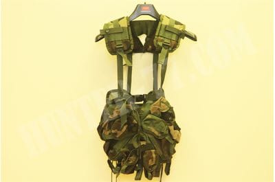 US ARMY Woodland Camo ENHANCED TACTICAL LOAD BEARING VEST LBV GI USGI MILITARY