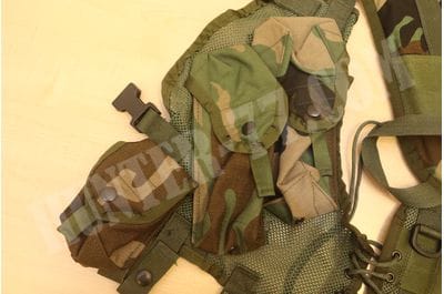 US ARMY Woodland Camo ENHANCED TACTICAL LOAD BEARING VEST LBV GI USGI MILITARY-foto9