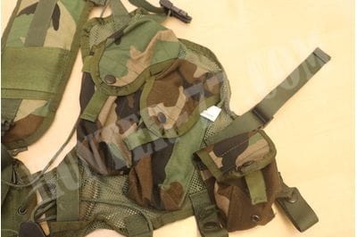 US ARMY Woodland Camo ENHANCED TACTICAL LOAD BEARING VEST LBV GI USGI MILITARY-foto8