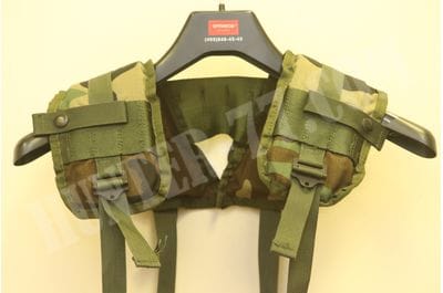 US ARMY Woodland Camo ENHANCED TACTICAL LOAD BEARING VEST LBV GI USGI MILITARY-foto5
