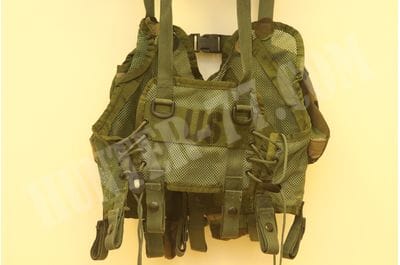 US ARMY Woodland Camo ENHANCED TACTICAL LOAD BEARING VEST LBV GI USGI MILITARY-foto6