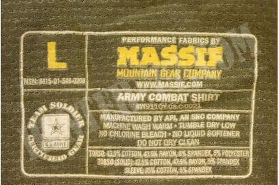 Massif Flame Resistant FR Army Combat Shirt ACU-foto15