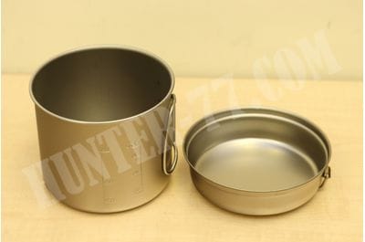 Snow Peak Trek 1400 Titanium Cookset SCS-009T  japanese Titanium Cookware Set Pot and Skillet-foto3