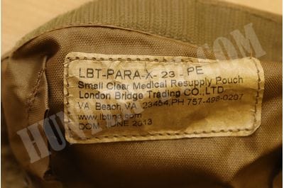 LBT Small Clear Medical Resupply Pouch Hook Loop Coy Brown TSSI M9 Medic IFAK-foto4