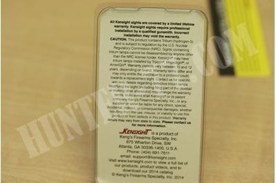 Kensight Front Night Sight M14, M1A Steel Black Green Tritium Dot-foto9