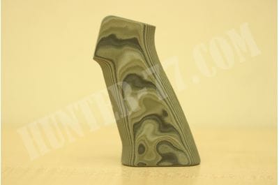 Hogue AR15 / M16 No Finger Groove Smooth G10, G-Mascus Green 13168-foto2