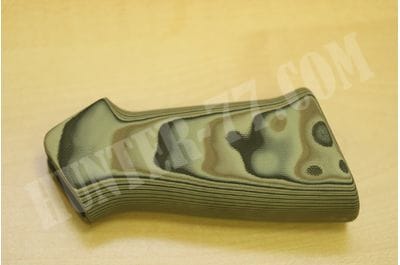 Hogue AR15 / M16 Checkered G-10 - G-Mascus OD Green Camo 15178-foto3
