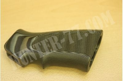 Hogue AR15 / M16 Checkered G-10 - G-Mascus Black/Gray 15177-BLKGRY-foto3