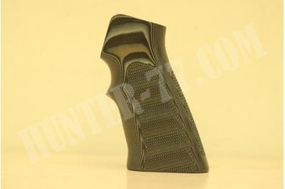 Hogue AR15 / M16 Checkered G-10 - G-Mascus Black/Gray 15177-BLKGRY-foto2