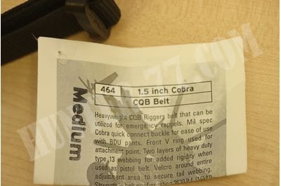 Ремень поясной 1,5" с коброй черный Yates #464 -foto7