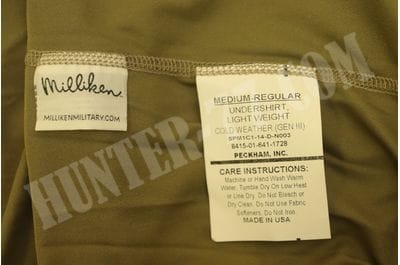 L1 Рубашка Койот слой 1 легкое влагоотводящее термобелье GEN III LEVEL 1 MULTICAM COYOTE LIGHTWEIGHT MILLIKEN UNDERSHIRT ECWCS-foto2