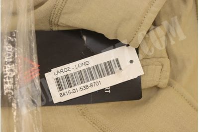 L2 Теплая рубашка Tan Слой 2 GEN III ECWCS – LEVEL II: MID-WEIGHT SHIRT Desert Sand L2 Top TAN -foto9