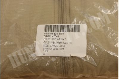 L2 Теплая рубашка Tan Слой 2 GEN III ECWCS – LEVEL II: MID-WEIGHT SHIRT Desert Sand L2 Top TAN -foto10