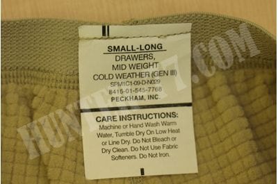 L2 Теплые кальсоны тан Слой 2 GEN III ECWCS LEVEL II: MID-WEIGHT DRAWERS  Desert Sand -foto10