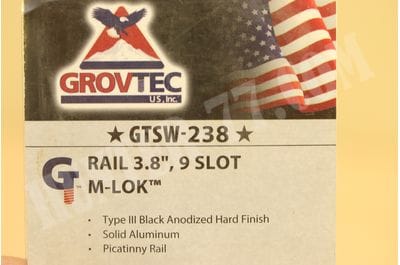 GrovTec M-LOK 3.8" 9 Slot Picatinny Rails GTSW238 GrovTec -foto4
