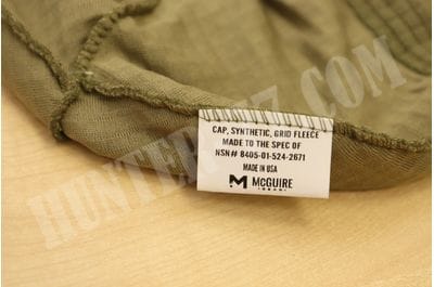 US Military Grid Fleece Waffle Thermal Winter Watch Hat Coyote Brown -foto5