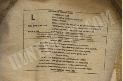 Army Combat Shirt Advanced ¼ ZIP Flame Resistant ACS FR Multicam OCP MFG Aurora Indastries LLC-foto4