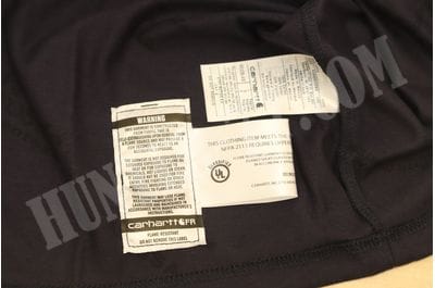 Carhartt Flame Resistant FR 100235-410 FORCE CAT2 Long Sleeve Pocket T Shirt Navy Blue-foto6
