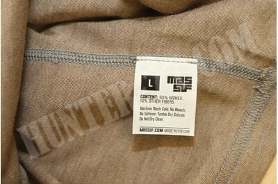 Костюм рубашка + кальсоны COYOTE TAN Massif® HOTJOHNS® Crew Shirt (FR) 90% Nomex + BOTTOM (FR) 92% Nomex Base Layer-foto11
