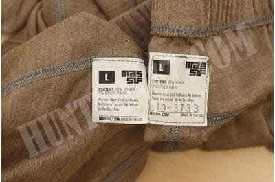SET Massif® HOTJOHNS® COYOTE TAN Crew (FR) Shirt + BOTTOM (FR) 92% Nomex Base Layer-foto4