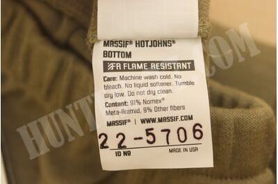 Негорючие кальсоны Tan499 Massif HOTJOHNS® (FR) 91% Nomex MPNT00005-foto16