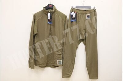  USMC L2 SET MR USMC Polartec FROG Waffle Grid Fleece 1/2 zip Peckham Pullover + pants Coyote-foto2