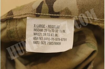 XLR FRACU MULTICAM COMBAT PANTS TROUSERS Army FR Combat Uniform Flame Resistant Insect Guard-foto19