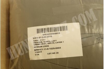 TENNIER INDUSTRIES c-z ML Gen III L7 ECWCS GEN III LEVEL VII EXTREME COLD WEATHER PARKA & TROUSERS Urban Gray -foto3