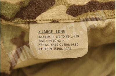 Suit XLL FRACU-P-OCP Multicam Pants & Coat Army FR FROG Combat Uniform Flame Resistant -foto12