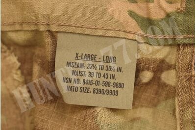 Suit XLL FRACU-P-OCP Multicam Pants & Coat Army FR FROG Combat Uniform Flame Resistant -foto18
