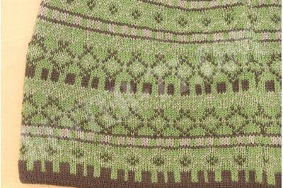Turtle Fur Merino Wool Nordic Winter Beanie Hat Franz - Green-foto2