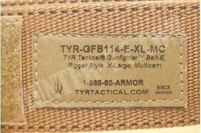 Ремень 1,75"  TYR Tactical® Gunfighter® Belt-E, Rigger Style  TYR-GFB114-E мультикам-foto6