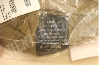 PCU Level 1B PCU Long Sleeve 1/2 Zip Shirt Coyote Brown 97/3% Sekri -foto6