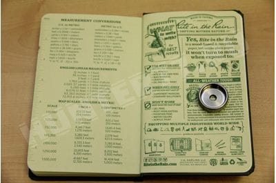 Блокнот 160 стр. 970F Rite in the Rain 4 3/4" x 7 1/2" Green-foto4