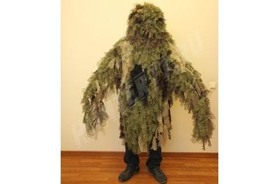 Костюм Woodland BUSHRAG Chameleon снайпера Ultra-Light Weight Ghillie Suit-foto14