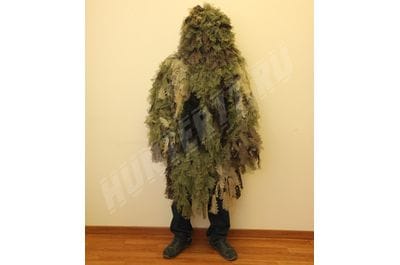 Костюм Woodland BUSHRAG Chameleon снайпера Ultra-Light Weight Ghillie Suit-foto21