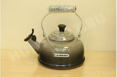 Whistling kettle Le Creuset 1.6L gray Oyster