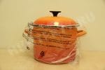 Кастрюля Le Creuset 5.7L стальная эмалированная оранжевая Flame 6-Quart Кастрюля Le Creuset 5.7L стальная эмалированная оранжевая Flame 6-Quart