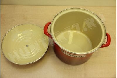  Le Creuset Enamel-on-Steel 6-Quart Covered Stockpot, Cerise (Cherry Red)-foto3