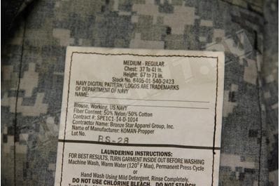 Suit US Navy Digital Blue Jacket & Pants Set 50/50-foto5